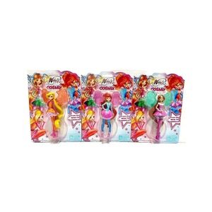 Winx Club Cosmix Doll Figures Lot of 3 Stella Bloom Flora 5" Fairies TV Series 8